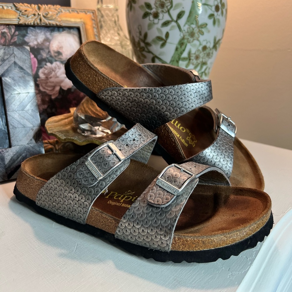 Papillio By Birkenstock Sydney Sequin Print Sandals